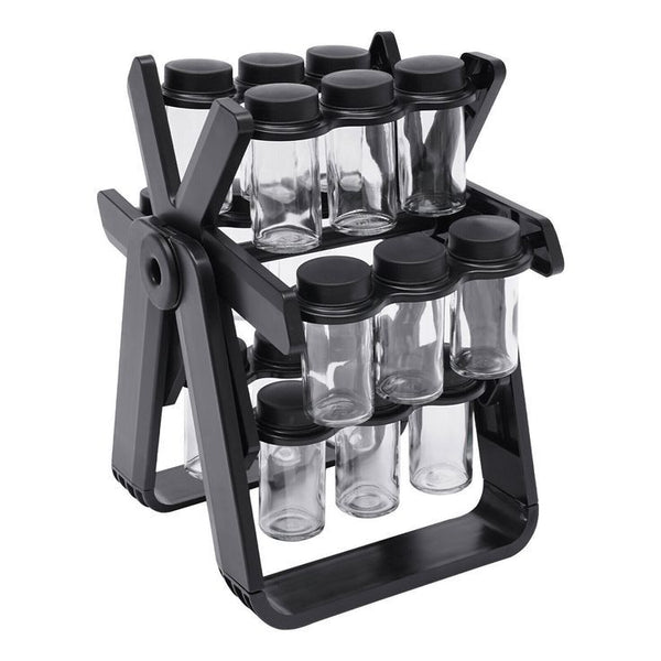 18 Jar Rotating Spice Rack  -  Smart • Stylish • Space Saving