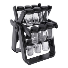 18 Jar Rotating Spice Rack  -  Smart • Stylish • Space Saving