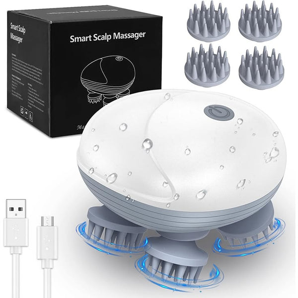 MULTIPURPOSE ELECTRIC SCALP HEAD MASSAGER -- Relax • Refresh • Recharge