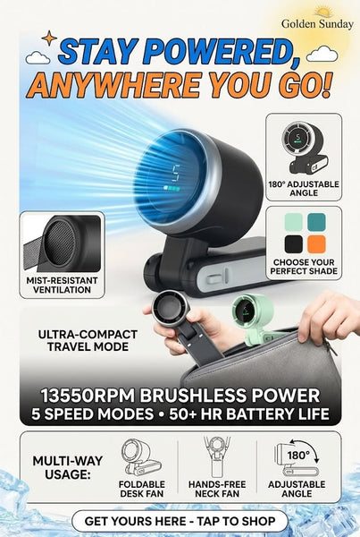 ❄️ PORTABLE TURBO COOLING FAN   - AC LEVEL FAN