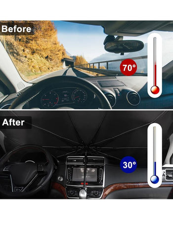 Foldable Car Windshield Sun Shade -  Ultimate Heat & UV Protection