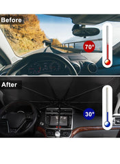 Foldable Car Windshield Sun Shade -  Ultimate Heat & UV Protection