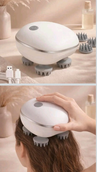 MULTIPURPOSE ELECTRIC SCALP HEAD MASSAGER -- Relax • Refresh • Recharge