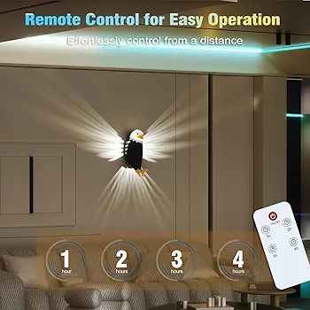 🦅 Majestic Eagle Wall Light