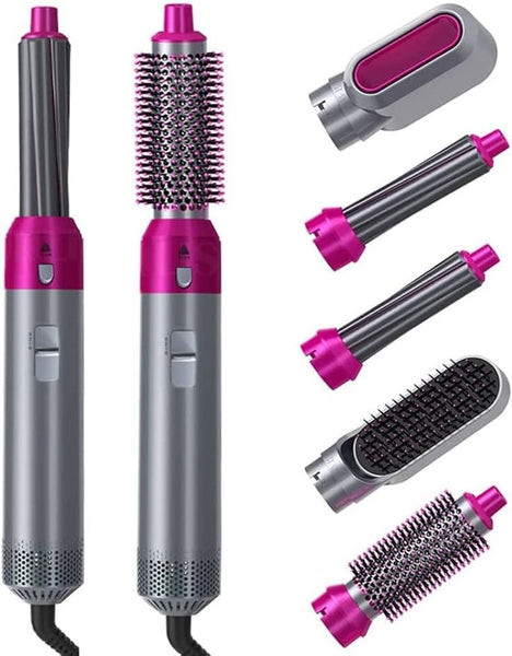 5-in-1 Hair multupurpose Brush -- 5 Interchangeable Styling Heads