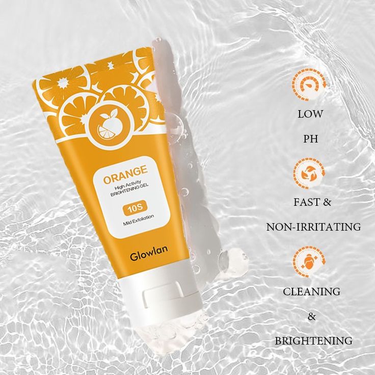 Orange Brightening Exfoliating Gel - remove dead skin cells, unclog pores