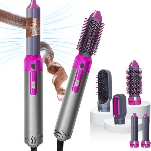 5-in-1 Hair multupurpose Brush -- 5 Interchangeable Styling Heads
