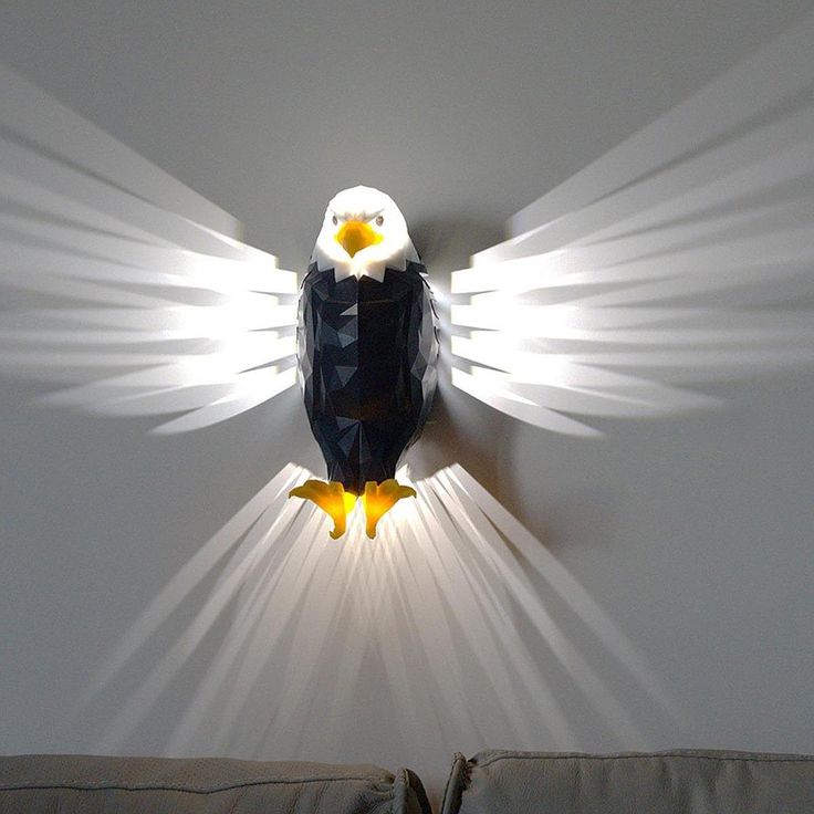 🦅 Majestic Eagle Wall Light