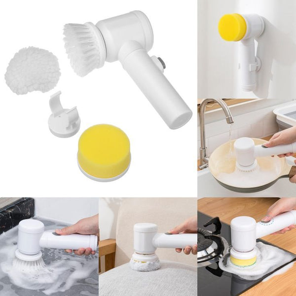 Multipurpose Electric Cleaning Brush Set (5 PIECE )--All-in-One Cleaning Solution for Your Entire Home