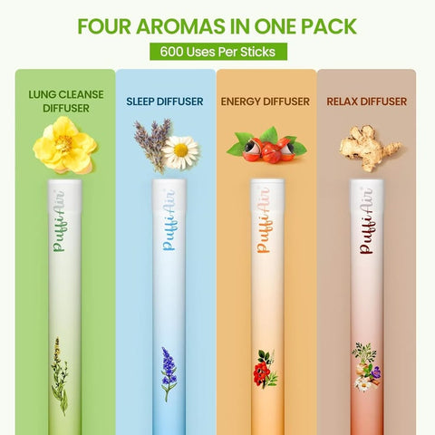 PUFFIAIR HERBAL DIFFUSERS BUNDLE (4 PIECES)