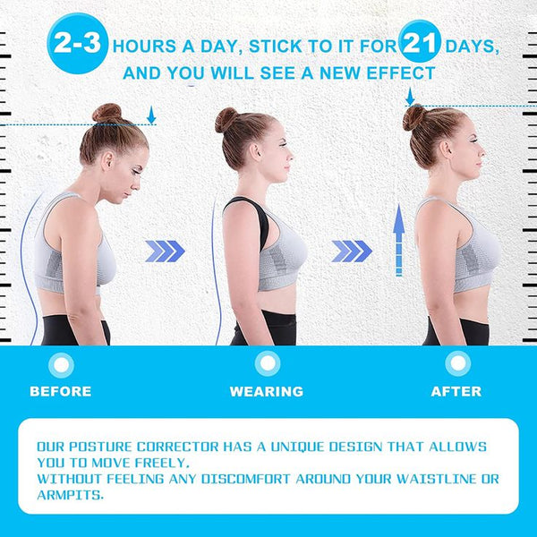 ADJUSTABLE POSTURE CORRECTOR  -----   Stand Tall. Look Confident. Feel Powerful