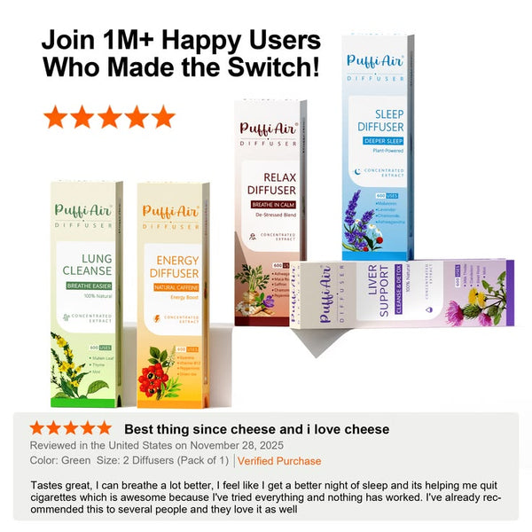 PUFFIAIR HERBAL DIFFUSERS BUNDLE (4 PIECES)