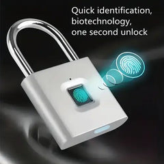 Smart Fingerprint Padlock   (BLACK)