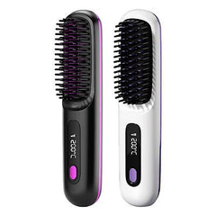 2 in 1 Cordless Hair Straightener Brush