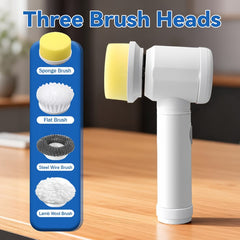 Multipurpose Electric Cleaning Brush Set (5 PIECE )--All-in-One Cleaning Solution for Your Entire Home