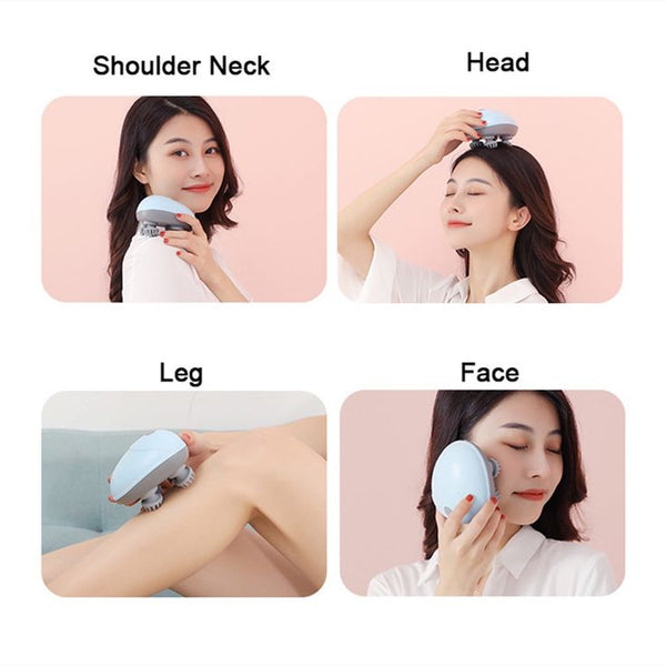 MULTIPURPOSE ELECTRIC SCALP HEAD MASSAGER -- Relax • Refresh • Recharge