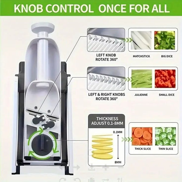 MULTIFUNCTION VEGETABLE CUTTER  5-in-1