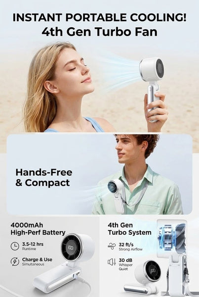 ❄️ PORTABLE TURBO COOLING FAN   - AC LEVEL FAN